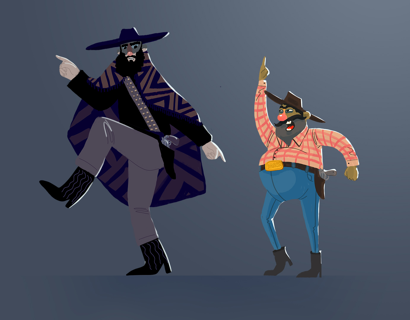 Cowboy-Dancing-painted